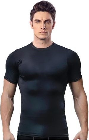 Camisa Térmica Proteção Solar UV Extreme Thermo Manga Curta Compressão Esportes Academia Piscina Praia