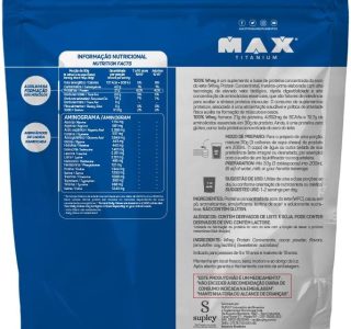 Max Titanium 100% Whey – 900G Refil Chocolate –