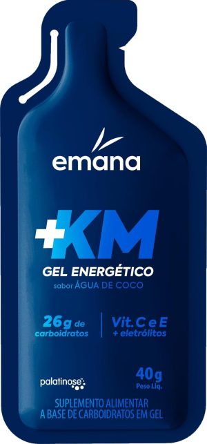 Emana Gel Energético +KM Sabor Água de Coco – 40g