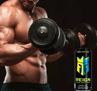 Kit 6und Energético Alta Perf. Reign Melon & Lemon Hdz 473ml