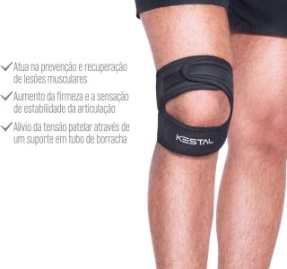 Kestal Joelheira Sub Patelar Preto, Único