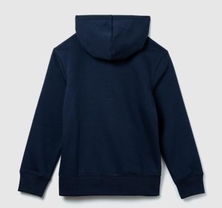 GAP Moletom com capuz e zíper completo com logotipo para meninos