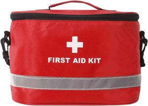 Bolsa de primeiros socorros, organizador de kits de emergência, alça ajustável, bolsa de armazenamento de suprimentos de emergência, de