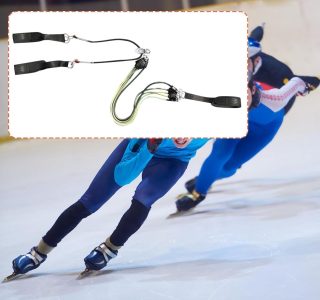 Deevoka Cinto de Tração Ajustável para Treinamento de Resistência em Pista Curta de Patinação.