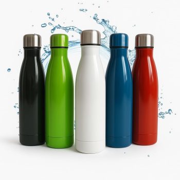 Garrafa De Água Portatil Inox Térmica Squeeze Com Camada Dupla Para Academia Esporte 500 ML Quente Frio UTIMAIS+ (Rosa)