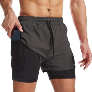 Bermuda Shorts 2 Em 1 Masculino Academia Dryfit Treino