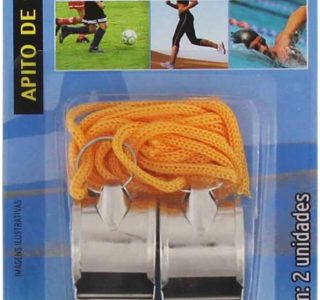 Apito De Metal, Western, Com Cordão, 2 Unidades