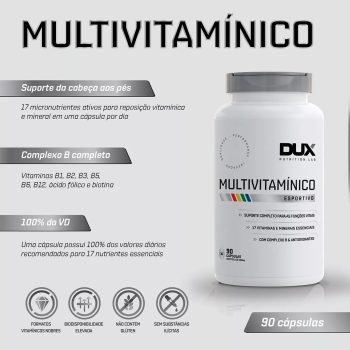 Multivitamínico com 90 Cápsulas Soft Gel-Dux Human Health-Dux Nutrition