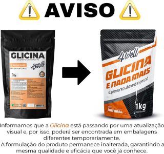 Glicina em pó 4well 1kg Sem sabor