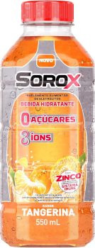 SOROX Bebida Hidratante Zero Açúcar com 8 Íons e Zinco para Imunidade, Baixa Caloria, Eletrolitos para Hidratação e Reposição Energética – 550ml (1-Pack)