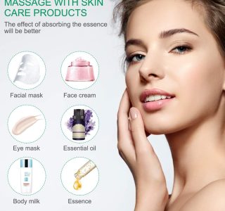 Rolo de jade para rosto, conjunto de pedras faciais naturais de jade, massageador de pele com ferramentas de raspagem Gua Sha