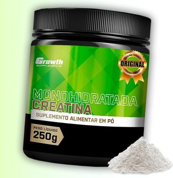 Suplemento em pó Growth Supplements Creatina Pura em pote de 250g