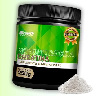 Suplemento em pó Growth Supplements Creatina Pura em pote de 250g