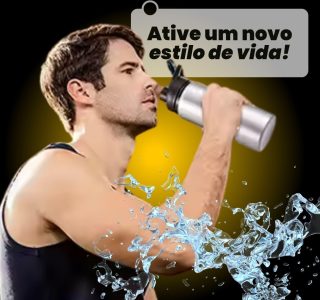Garrafa de Água 600ml Inox – Squeeze Esportiva com Tampa Rosqueável | Alumínio Durável, Portátil e Livre de BPA para Hidratação em Movimento