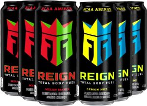 Kit 6und Energético Alta Perf. Reign Melon & Lemon Hdz 473ml