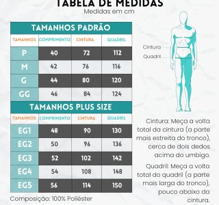 Kit 2 Calção Plus Size Elite Bermuda com Bolso Dry Fit Masculino Adulto