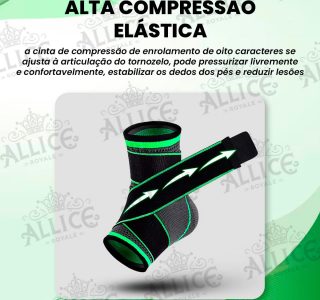 Tornozeleira Ortopédica de Compressão Ajustável – Suporte para o seu Treino e o Dia a Dia!