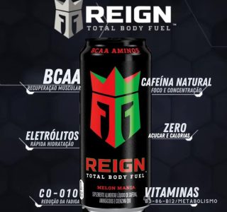 Kit 6und Energético Alta Perf. Reign Melon & Lemon Hdz 473ml