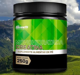 Suplemento em pó Growth Supplements Creatina Pura em pote de 250g