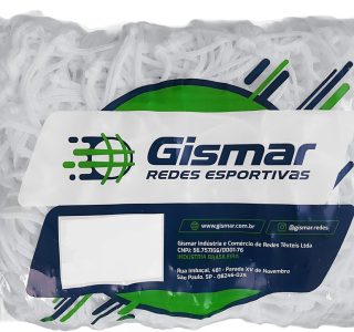 Par de Rede para Mini Gol Fio 2 Malha 10 Branca