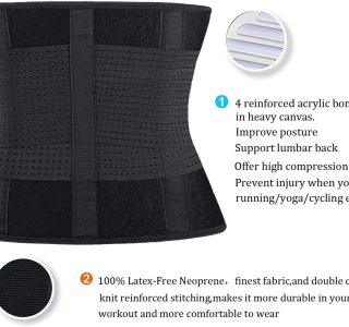 Cinto Modelador de Cintura para Mulheres, Tonificação, Perda de Peso, Treino, Fitness, Suporte para as Costas