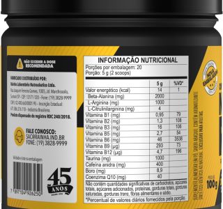 Pré Treino Nuclear Rush 100g Sabor Abacaxi Bodyaction