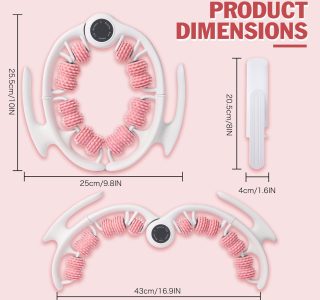 Ferramenta de massagem celulite massageador de drenagem linfática para coxas, pernas e nádegas, rolo anticelulite com alças destacáveis, ferramenta de massagem de fáscia para pele contornada e mais
