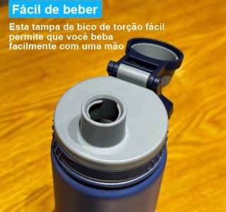 MODUS Garrafa de Água Térmica Inox Esportiva Academia Isolada a Vácuo Aço Inox 750ML (Azul Profundo)