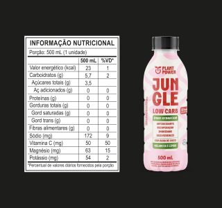 Jungle Endurane Melancia e Limão,Bebida Funcional, 500ml – 6 unidades