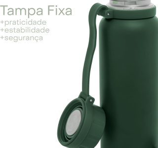 LYOR – Garrafa Térmica de Aço Inox Explorer Verde 650ml