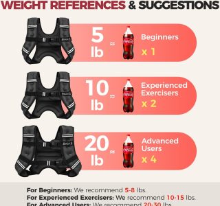 BAGAIL Colete com peso de 2,3 kg/4,5 kg/5,4 kg/6,8 kg/9,1 kg/11,3 kg/13,6 kg com bolsa removível para telefone, colete para mulheres, homens, caminhada, perda de peso, treinamento, corrida