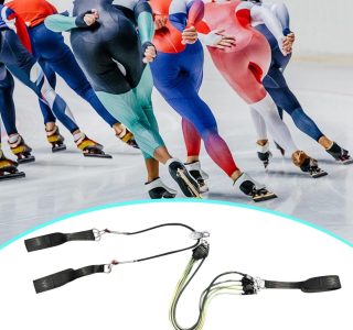 Deevoka Cinto de Tração Ajustável para Treinamento de Resistência em Pista Curta de Patinação.
