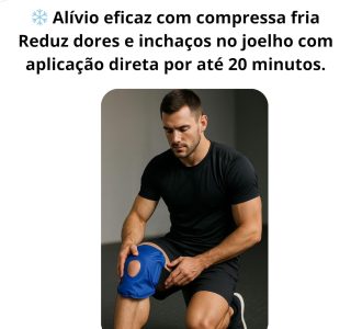 Bolsa Gel Compressa Terapêutica Quente e Fria Reutilizável Alívio de Dores Musculares Inflamações Inchaços para Joelho Ombro