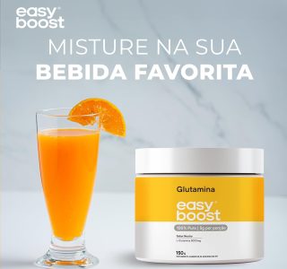 Glutamina Pura Easy Boost L-glutamina Em Pó 150g