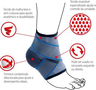 Vollo Tornozeleira Relieve G-GG