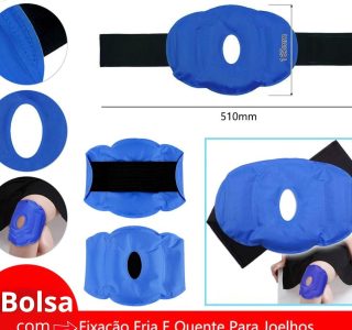 Bolsa Gel Compressa Terapêutica Quente e Fria Reutilizável Alívio de Dores Musculares Inflamações Inchaços para Joelho Ombro