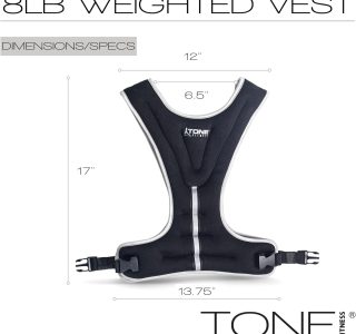 Tone Fitness Colete pesado | 3,6 kg ou 5,4 kg | Várias opções