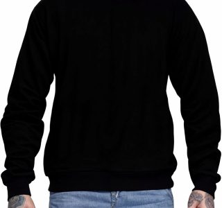 Moletom Masculino Feminino Liso Sem Capuz Gola Redonda Macio e Flanelado Unissex