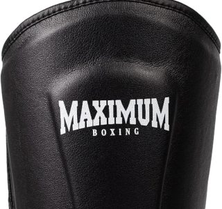 Caneleira de Muay Thai Kickboxing Maximum Classic Black (Par)