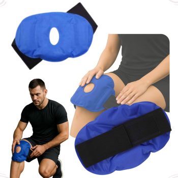 Bolsa Gel Compressa Terapêutica Quente e Fria Reutilizável Alívio de Dores Musculares Inflamações Inchaços para Joelho Ombro