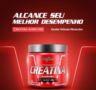 Integralmedica – Creatina em Pó Hardcore 100% Pura e Monohidratada – 300g