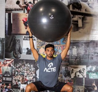 Acte, Gym Ball Adulto Unissex 85 cm – Preto