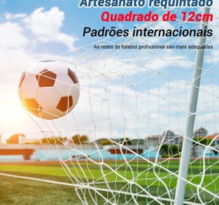 Futebol Rede, Kit de Porta de Futsal 2mm, Par para Trave de Gol Fio 2 Futebol de Salão, Par de Rede Trave de Gol Futsal Fio 2MM