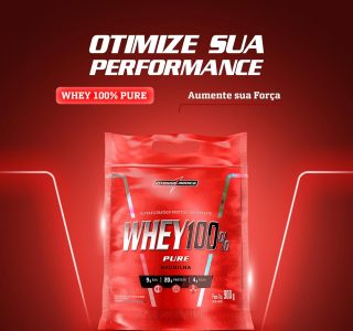 Integralmedica Whey 100% Pure 900G – Baunilha