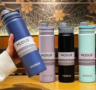 MODUS Garrafa de Água Térmica Inox Esportiva Academia Isolada a Vácuo Aço Inox 750ML (Azul Profundo)