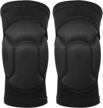 Joelheiras Com Esponja Grossa Antiderrapante, Joelheiras Protetoras, Joelheiras para Evitar Colisões, Joelheiras Femininas Masculinas, para Vôlei, Basquete, Ioga Preto