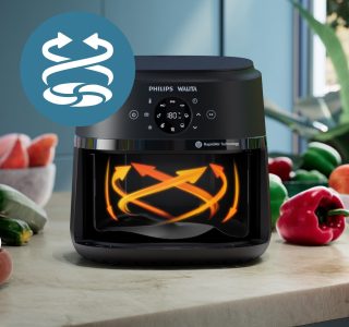 Fritadeira Airfryer Digital Série 2000 XL, Philips Walita, 6,2 litros, Tecnologia RapidAir, Preta, 2 anos de garantia, 220v, 1700W – NA230/09