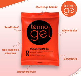 Bolsa Térmica, Termogel, Grande, Laranja