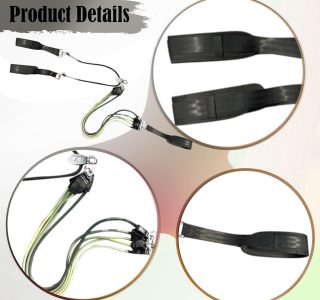 Deevoka Cinto de Tração Ajustável para Treinamento de Resistência em Pista Curta de Patinação.