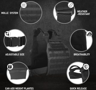 Miramrax Colete pesado para homens e mulheres, colete de peso ajustável, treinamento de força e resistência, exercícios físicos, corrida tática, academia